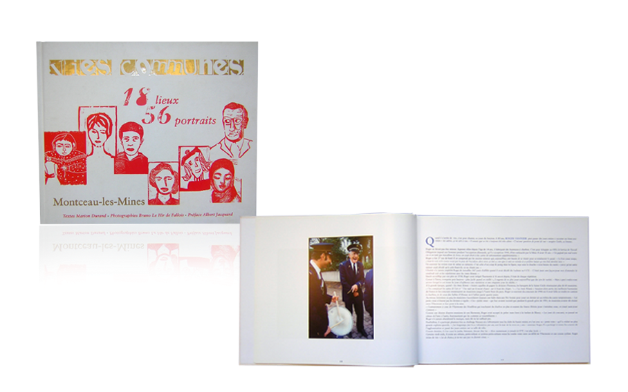 livre vies communes, 18 lieux, 56 portraits, Montceau-les-Mines